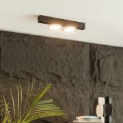 Lucande Kellino loftlampe, 2 lyskilder, sort