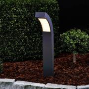 Lucande LED-sokkellampe Lennik, 60 cm, grå, aluminium