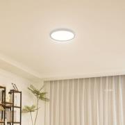 Lindby LED-loftlampe Pravin, Ø 30 cm, CCT, hvid