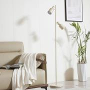 Lindby gulvlampe Ovelia, beige, jern, E27