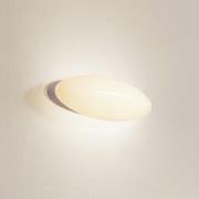 Lucande LED-væglampe Leihlo, hvid, plast, 8 cm høj