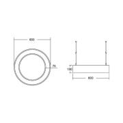 BRUMBERG Biro Circle Ring10 op/ned Ø 60cm tænd/sluk hvid 830