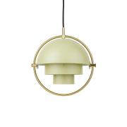 GUBI Multi-Lite pendellampe, Ø 36 cm, messing/creme