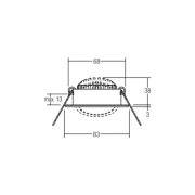 BRUMBERG LED-indbygningsspot BB09 on/off, tilslutningsboks, stål