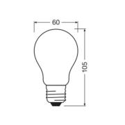 OSRAM LED Classic, mat, E27, 7,2 W, 1.521 lm, 4.000 K, A100