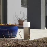 Sokkellampe Linus i stål