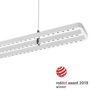 Small Line LED-hængelampe, sensor, 156 cm, hvid