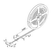 LED-strip Basic-Tape S, IP54, 2.700K, længde 500cm