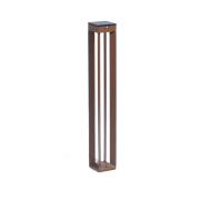 LED-solcellelampe Borne med sensor, 90 cm, corten