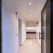 Indbygget loftlampe med LED Acrux, Ø 10 cm, sølvfarvet mat, CCT