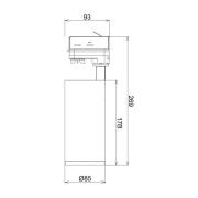 LED-skinnespot Lucea 3-kredsløb 20W sort