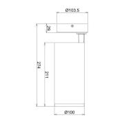 LED-loftspot Lucea, justerbar, 30 W hvid