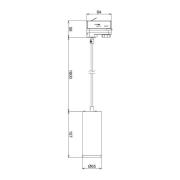 LED-pendel Lucea 3-kreds 10W sort