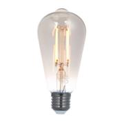 LUUMR Smart LED Filament E27 ST64 smoke grey 4.9W Tuya WLAN