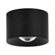 LED udendørs loftspot S131, Ø 8 cm, sandsort