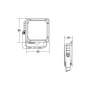 BRUMBERG Neo Micro LED projektør, bredde 9 cm, 3.000K