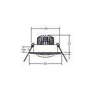 BRUMBERG BB13 indbyg. dim2warm RC mat nikkel