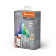 LEDVANCE SMART+ LED, stearinlys, E14, 4,9 W, CCT, RGB, WiFi, 3 enheder