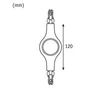 Paulmann URail langsgående stik LED-lampe 827 hvid