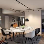 Paulmann URail endekappe, sæt med 2, sort