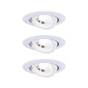 Paulmann LED indbygningslampe 93388 3 x 4,8W, hvid