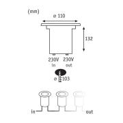 Paulmann Special Line LED nedgravningsspot Ø11cm