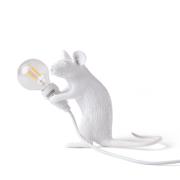 SELETTI Muselampe LED-pære USB-siddende hvid
