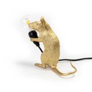 Mouse Lamp deko LED-bordlampe, USB, siddende, guld