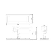 LED-panel TRACK LIGHT, sort, 3-faset, 4.000 K, tænd/sluk