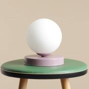 Bordlampe Joel, højde 17 cm, lilla/hvid