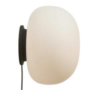 FRANDSEN væglampe Supernate, Ø 38 cm, afbryder, opal/hvid