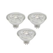 Prios LED-reflektor GU5.3 4.3W 345lm 36° klar 840 sæt med 3 stk