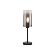Ventotto bordlampe, sort/røget, højde 57 cm, metal/glas