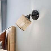 Væglampe Adeline med jute skærm, 1 lyskilde