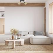 Loftspot Adeline Jute skærme 2 lyskilder lang