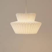 Lindby pendel Magali, hvid, papir, Ø 45 cm, E27