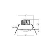 BRUMBERG LED indbygningsspot Tirrel-R, on/off, mat titanium