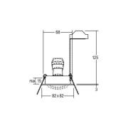 BRUMBERG indbygningsspot Tirrel-S, GU10 fatning, mat hvid