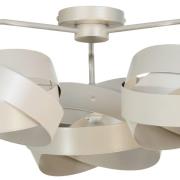 Euluna loftslampe Tornado, beige, 3-lys