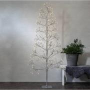 LED-dekorationstræ Blomstertræ IP44 sølv højde 180 cm