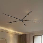 Skinnesystem 48V Lumaro, 10 LED-lister, sort, CCT