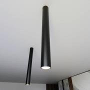 Tecno 1XL loftspot, stål, GU10, højde 60 cm, sort