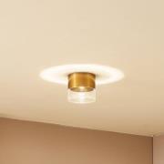 Lindby LED-loftslampe Dalila, guld, Ø 10 cm, aluminium