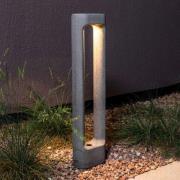 Totem LED-vejlampe, grå, beton, højde 61,1 cm