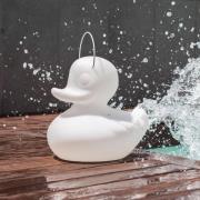 DUCK-DUCK S udendørs LED-designerlampe, hvid