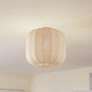 Lindby Helin loftlampe, beige, stof, Ø 35 cm