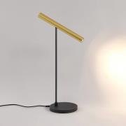 Molto Luce LED-bordlampe Meyjo T, sort/guld, aluminium