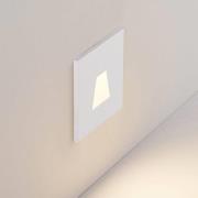 Molto Luce LED indbygningslampe Wall 68R IP44 SQ, hvid, aluminium, CCT