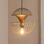 Hængelampe Telmander 11410, guldfarvet, metal, Ø 30 cm