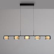 Paul Neuhaus LED-hængelampe Rika, 119 cm, glas, dæmpbar